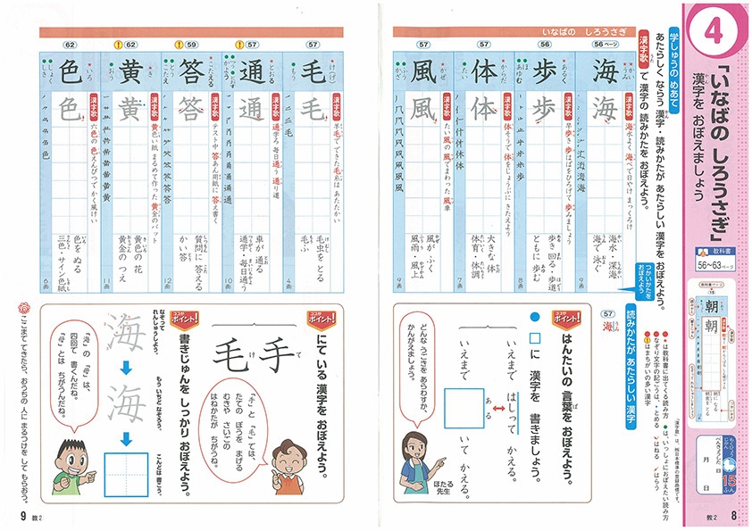小学生教材・マイティーパル 2年生テキスト見本