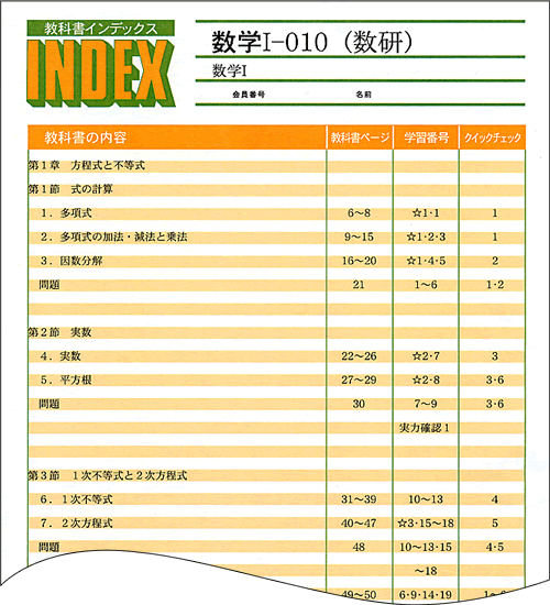 教科書INDEX