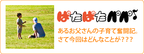 ぱたぱたパパ-あるお父さんの子育て奮闘記。さて今回はどんなことが？？？-